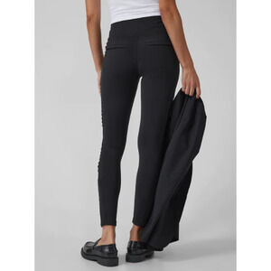 Athleta XS black Delancey Moto Tight legging pant zipper MUA hairdresser dressy